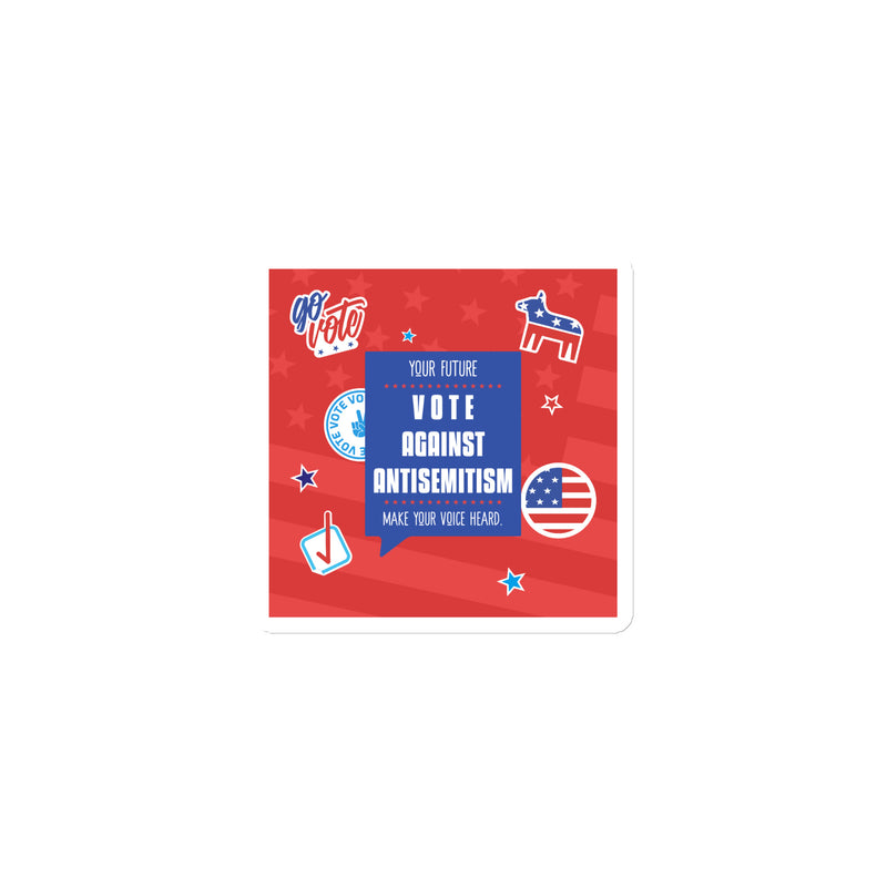 Vote Against Antisemitism | Die-Cut Magnet