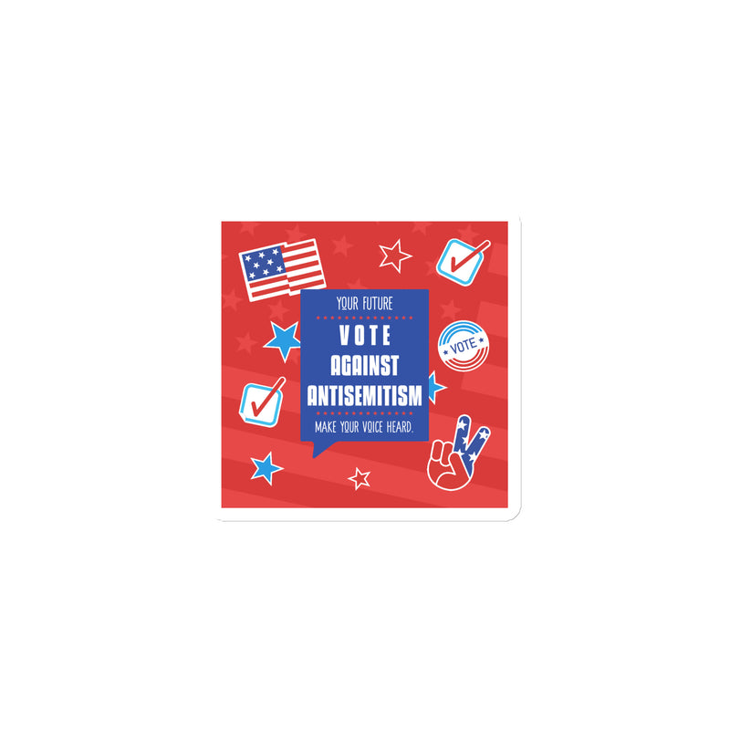 Vote Against Antisemitism | Die-Cut Magnet