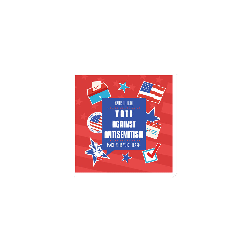 Vote Against Antisemitism | Die-Cut Magnet