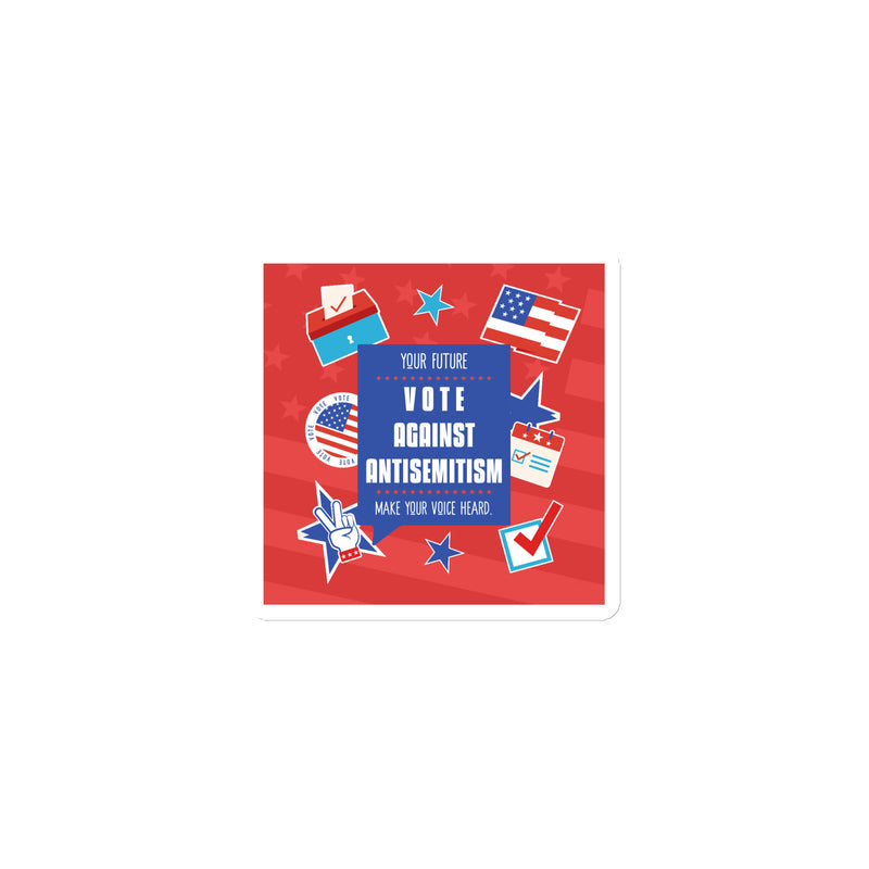 Vote Against Antisemitism | Die-Cut Magnet