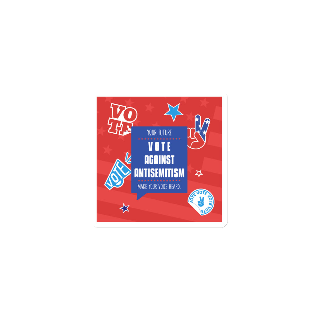 Vote Against Antisemitism | Die-Cut Magnet
