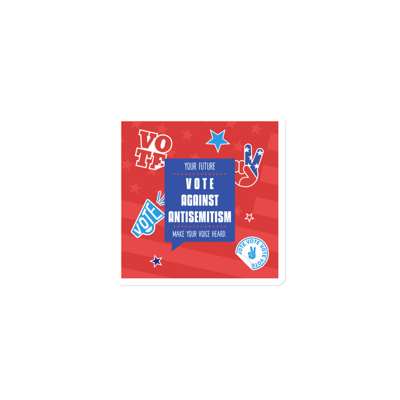 Vote Against Antisemitism | Die-Cut Magnet
