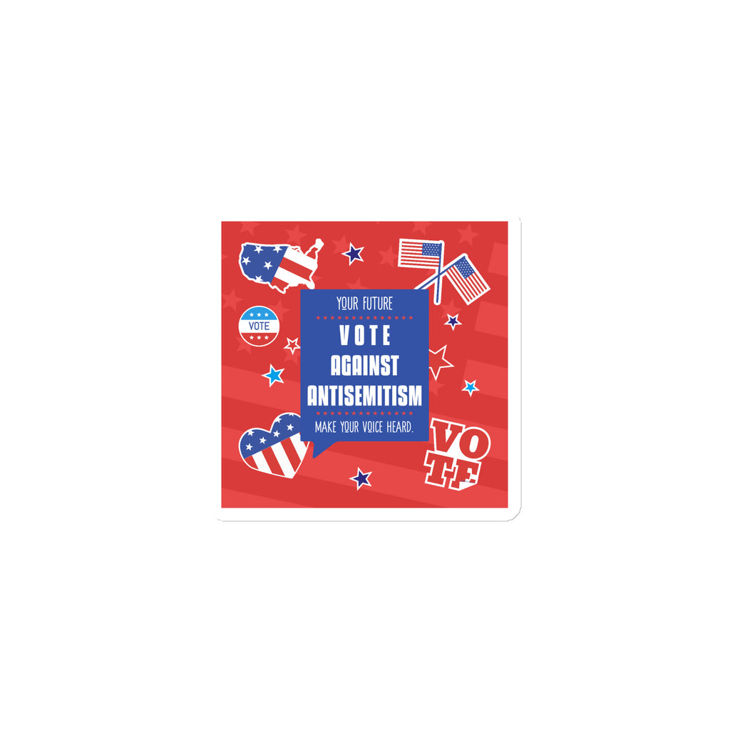 Vote Against Antisemitism | Die-Cut Magnet
