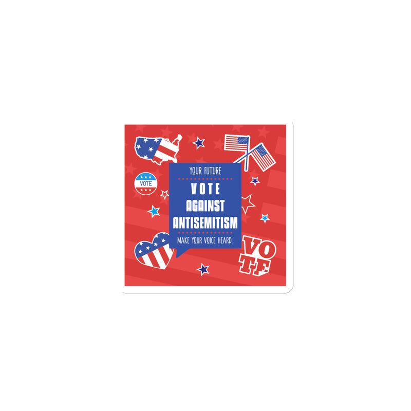 Vote Against Antisemitism | Die-Cut Magnet