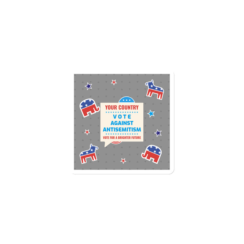 Vote Against Antisemitism | Die-Cut Magnet