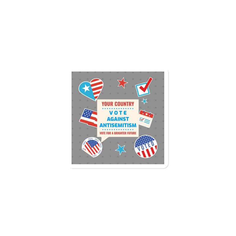 Vote Against Antisemitism | Die-Cut Magnet