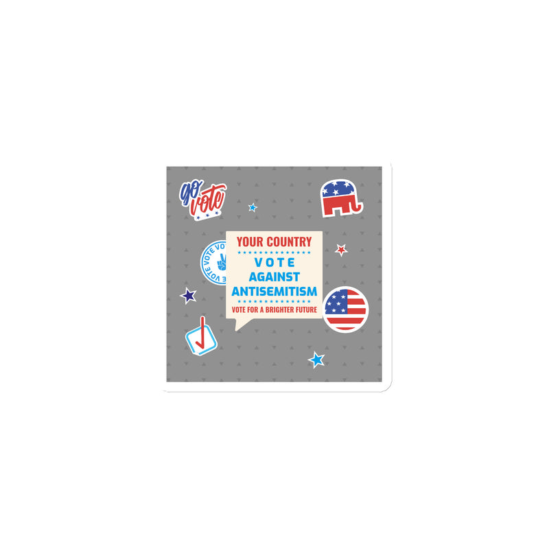 Vote Against Antisemitism | Die-Cut Magnet