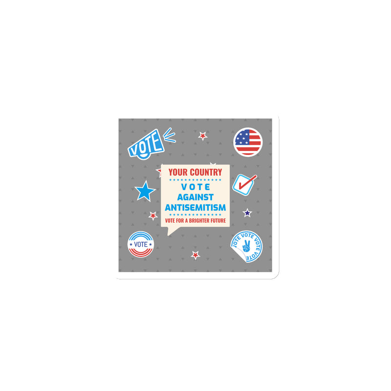 Vote Against Antisemitism | Die-Cut Magnet