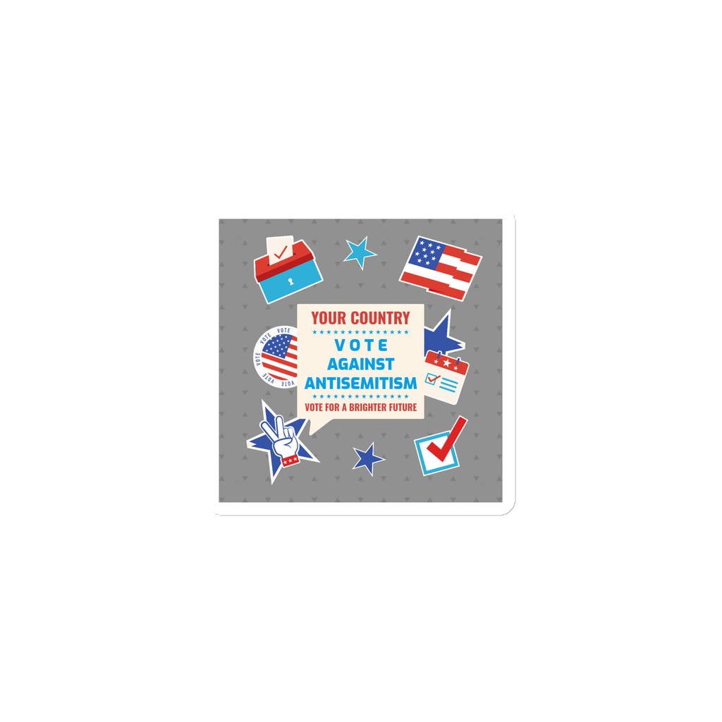 Vote Against Antisemitism | Die-Cut Magnet