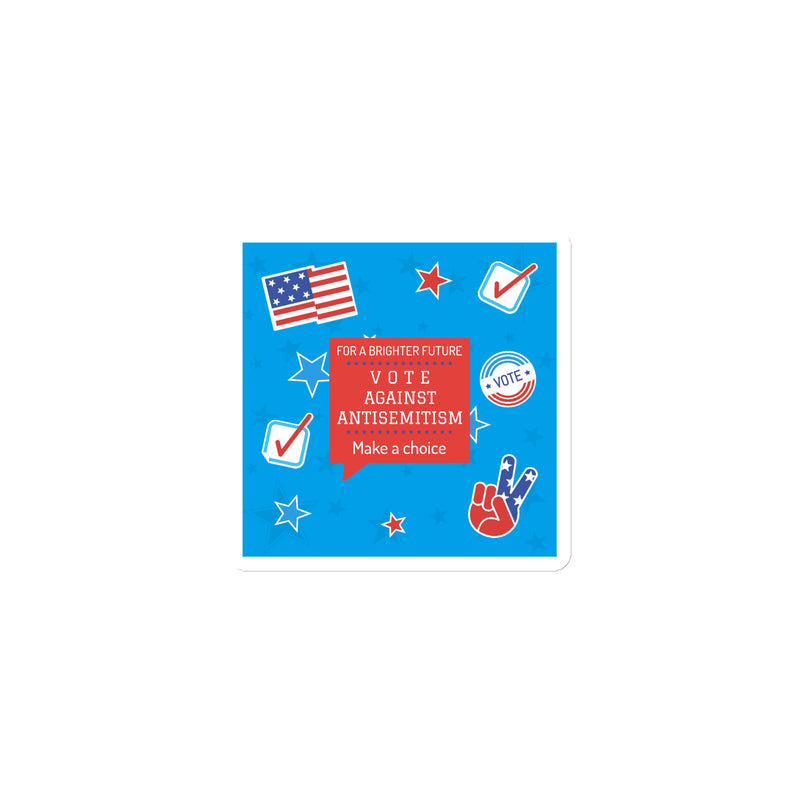 Vote Against Antisemitism | Die-Cut Magnet