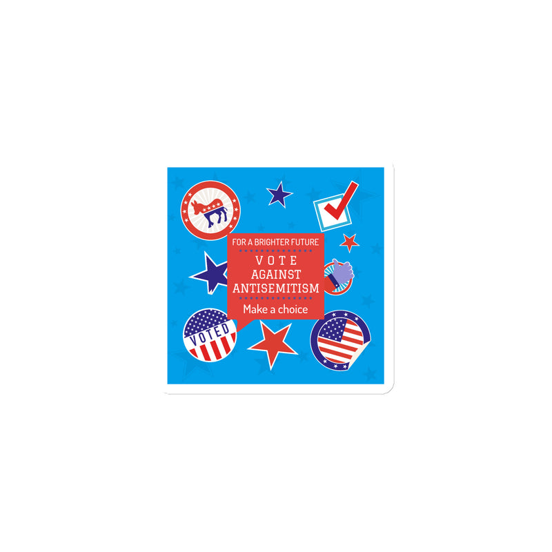 Vote Against Antisemitism | Die-Cut Magnet