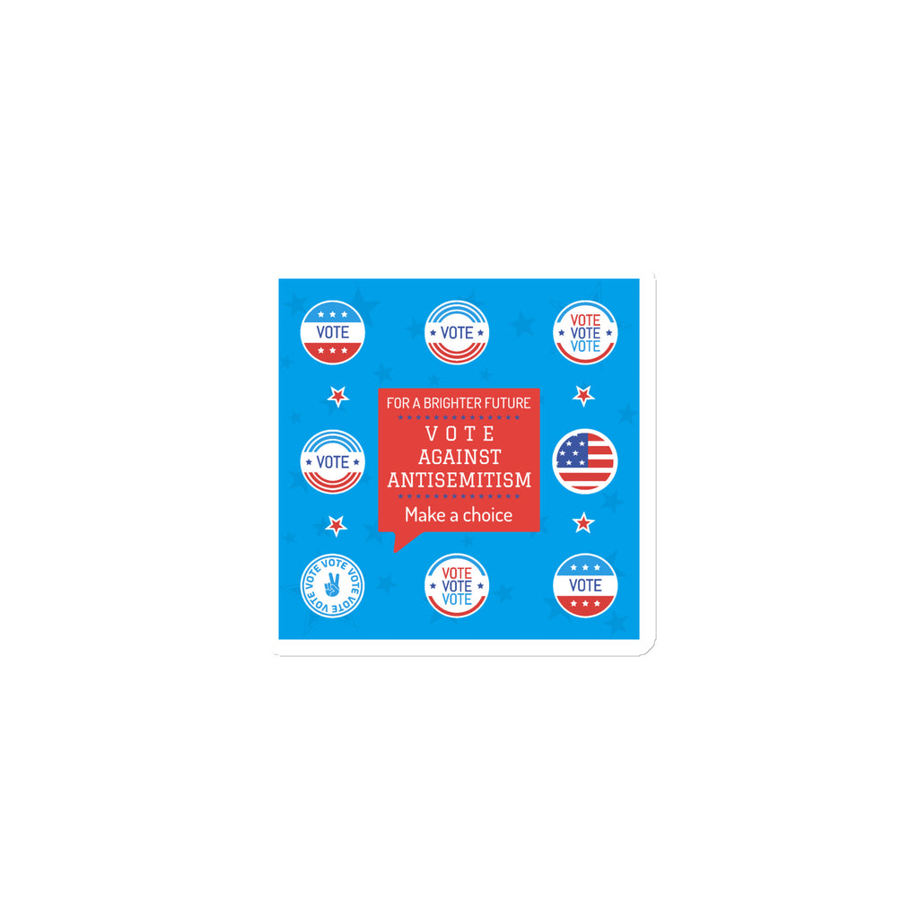 Vote Against Antisemitism | Die-Cut Magnet