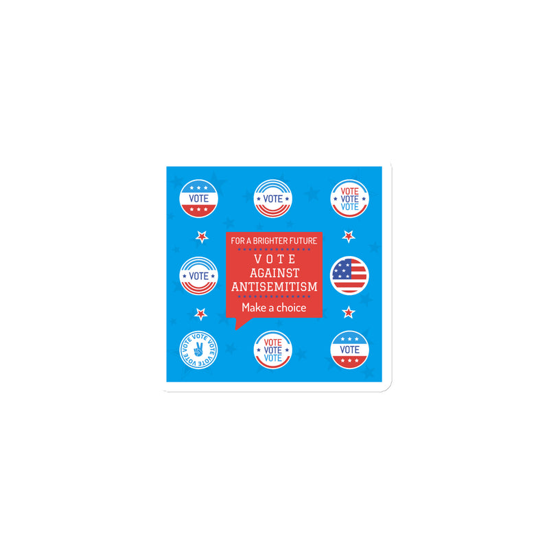 Vote Against Antisemitism | Die-Cut Magnet
