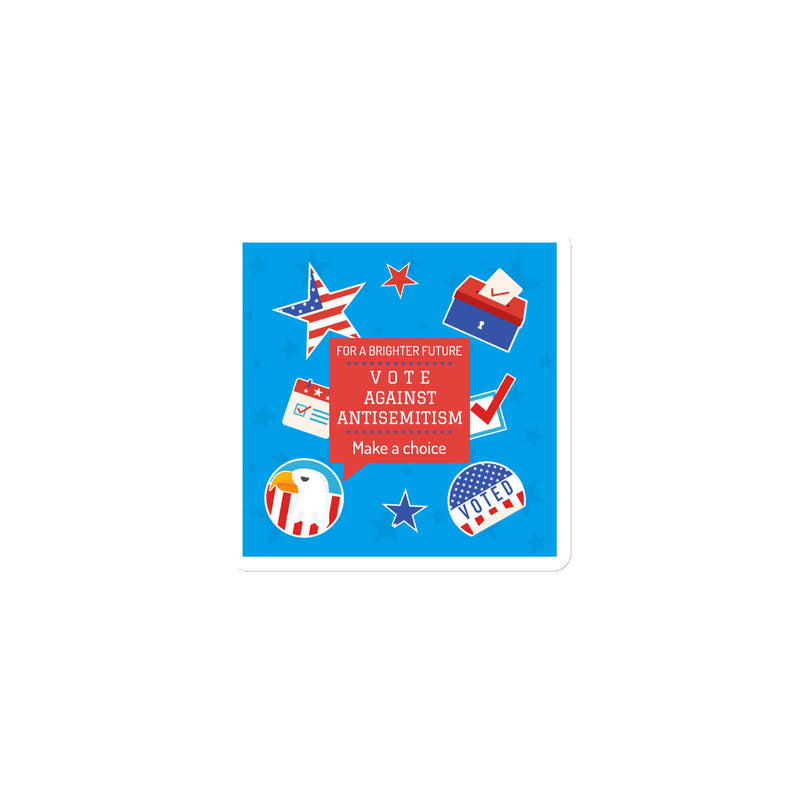 Vote Against Antisemitism | Die-Cut Magnet