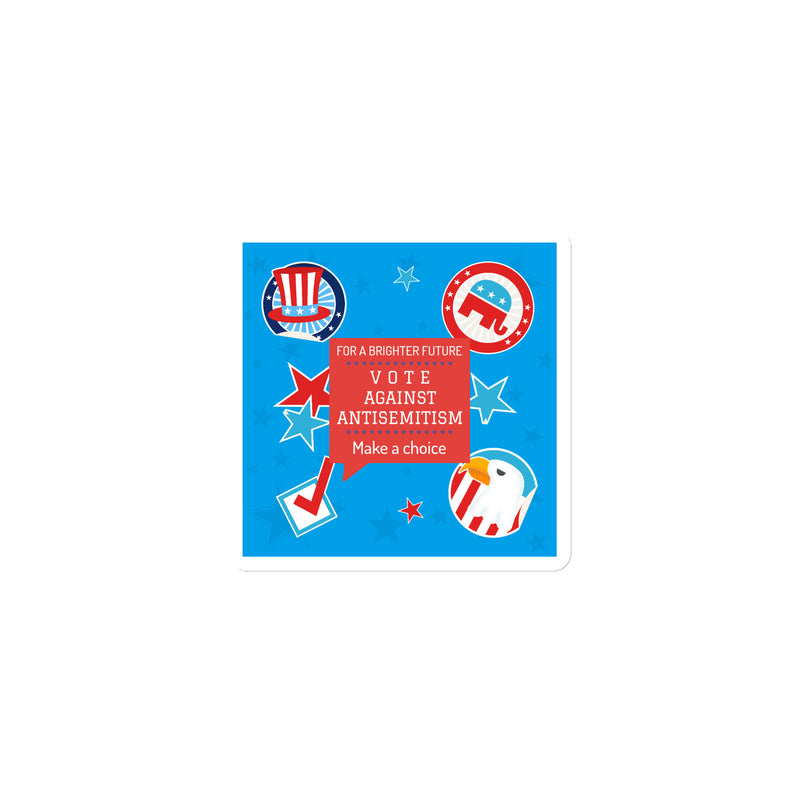 Vote Against Antisemitism | Die-Cut Magnet