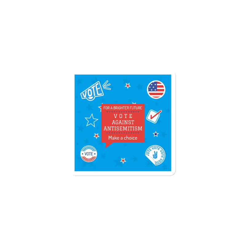 Vote Against Antisemitism | Die-Cut Magnet
