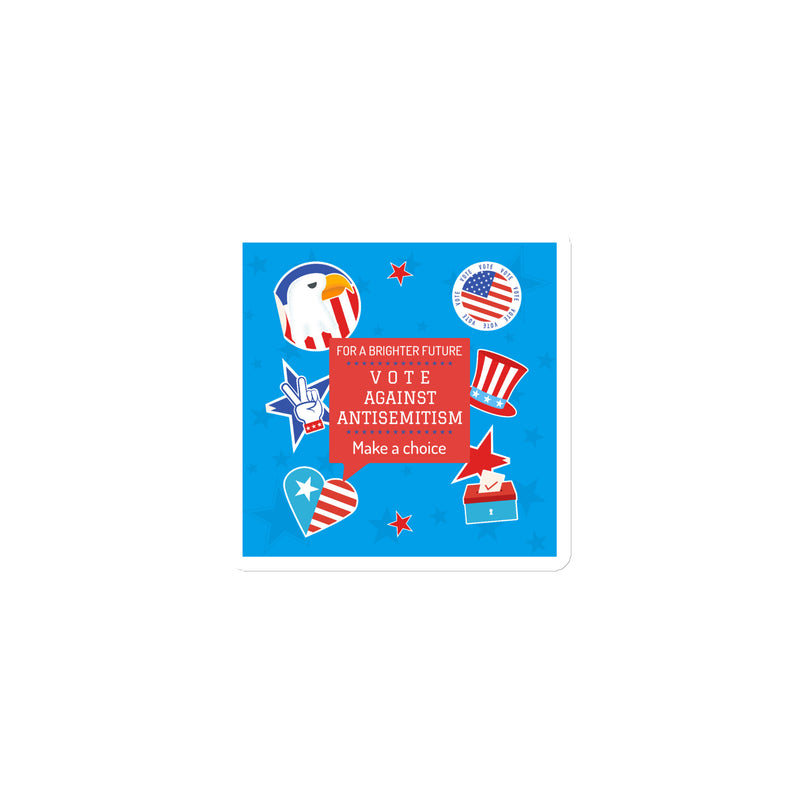 Vote Against Antisemitism | Die-Cut Magnet