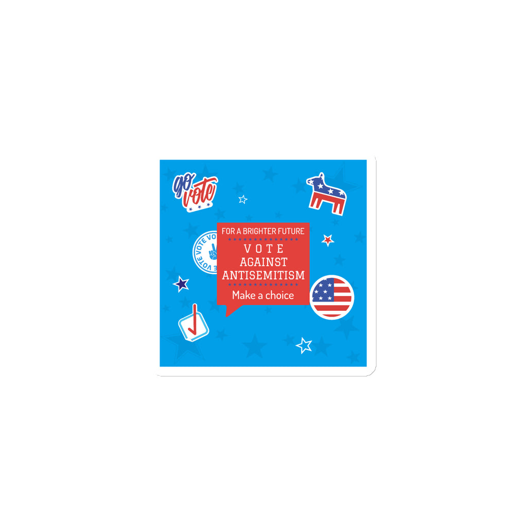 Vote Against Antisemitism | Die-Cut Magnet