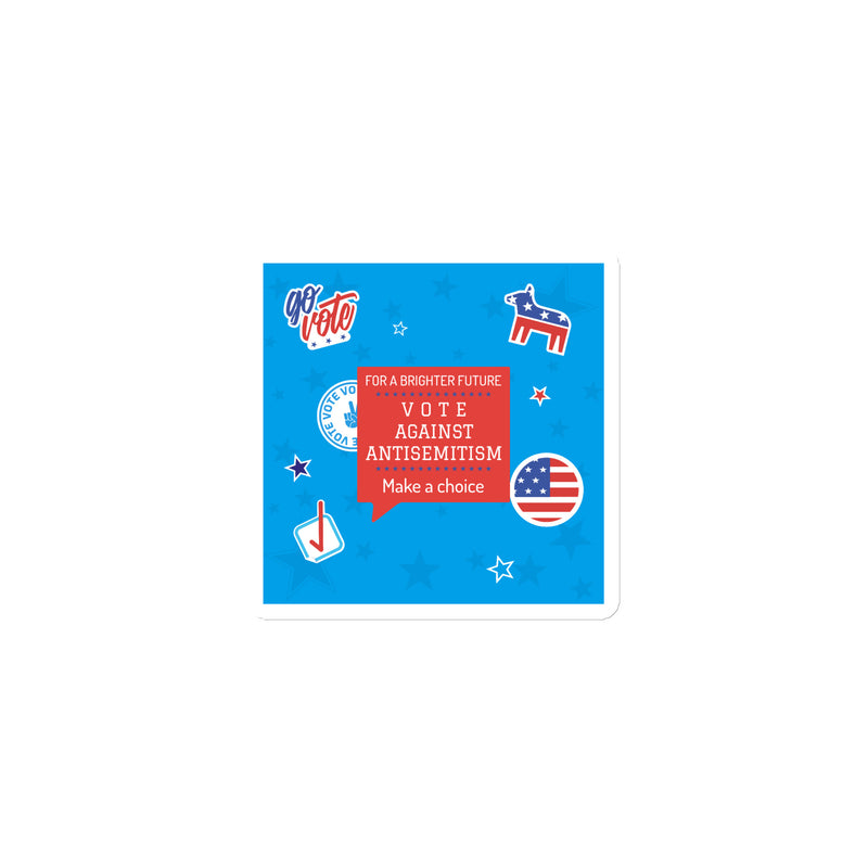 Vote Against Antisemitism | Die-Cut Magnet
