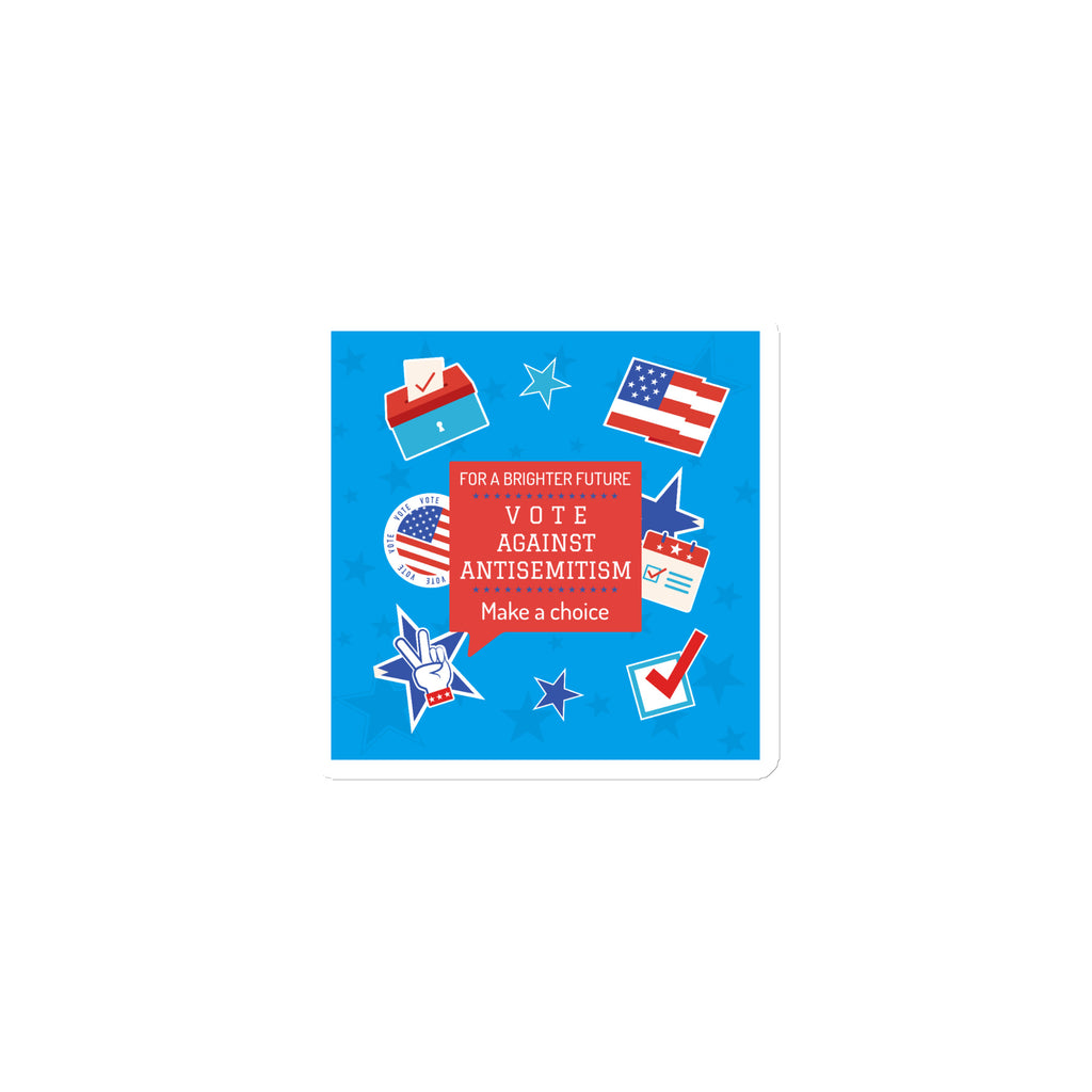 Vote Against Antisemitism | Die-Cut Magnet
