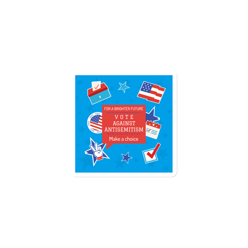 Vote Against Antisemitism | Die-Cut Magnet