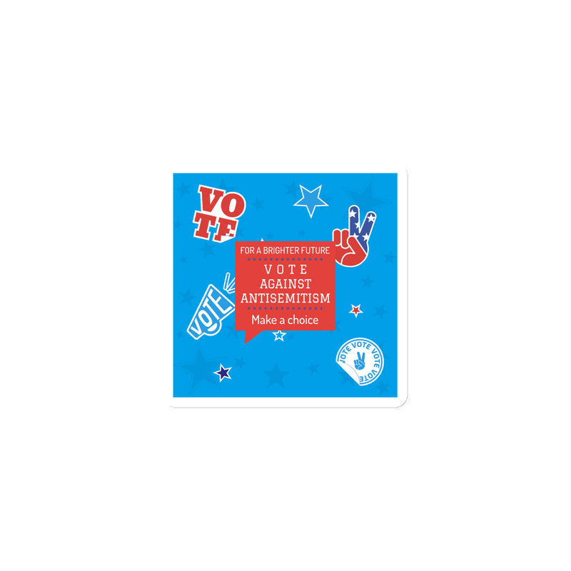 Vote Against Antisemitism | Die-Cut Magnet