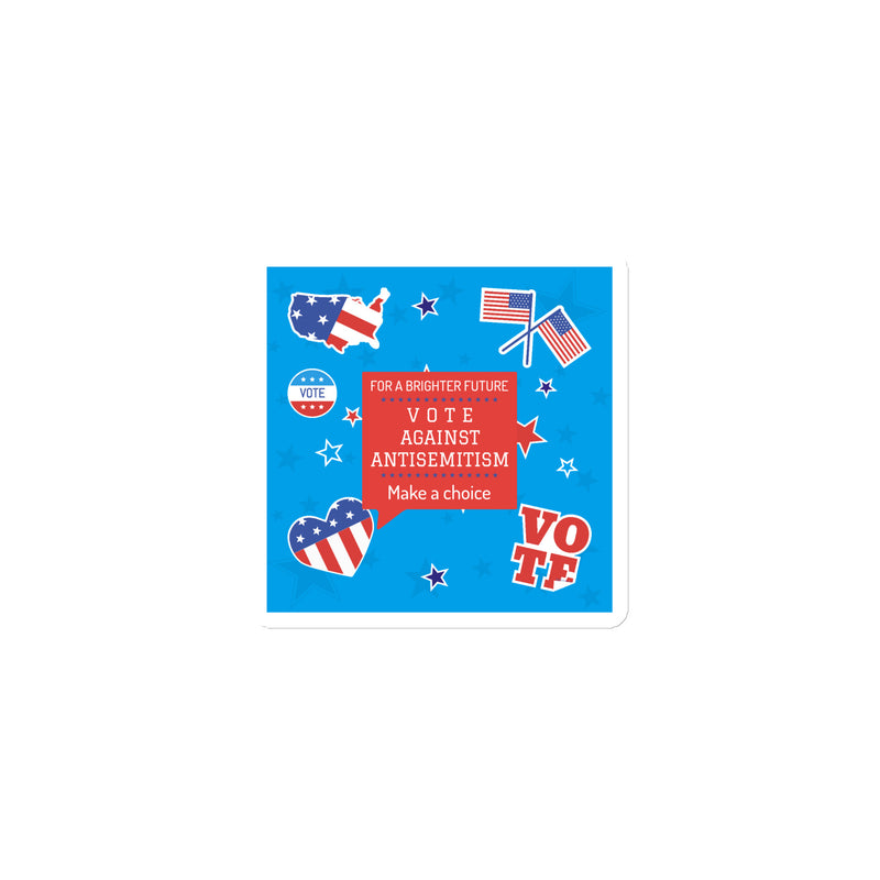 Vote Against Antisemitism | Die-Cut Magnet