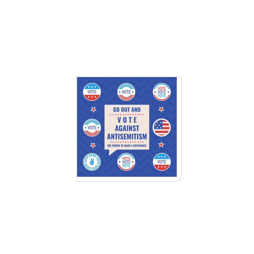 Vote Against Antisemitism | Die-Cut Magnet