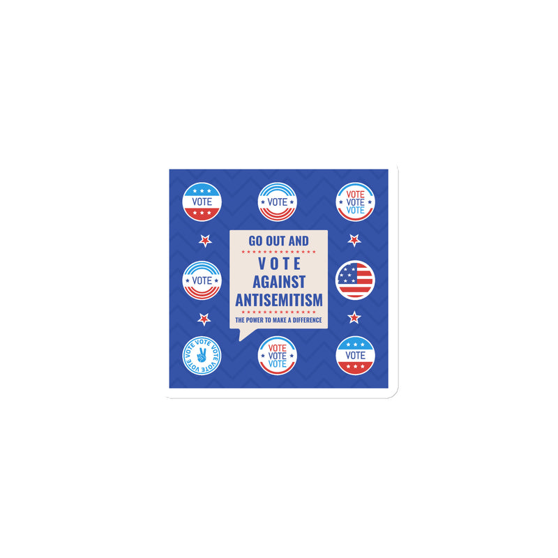 Vote Against Antisemitism | Die-Cut Magnet