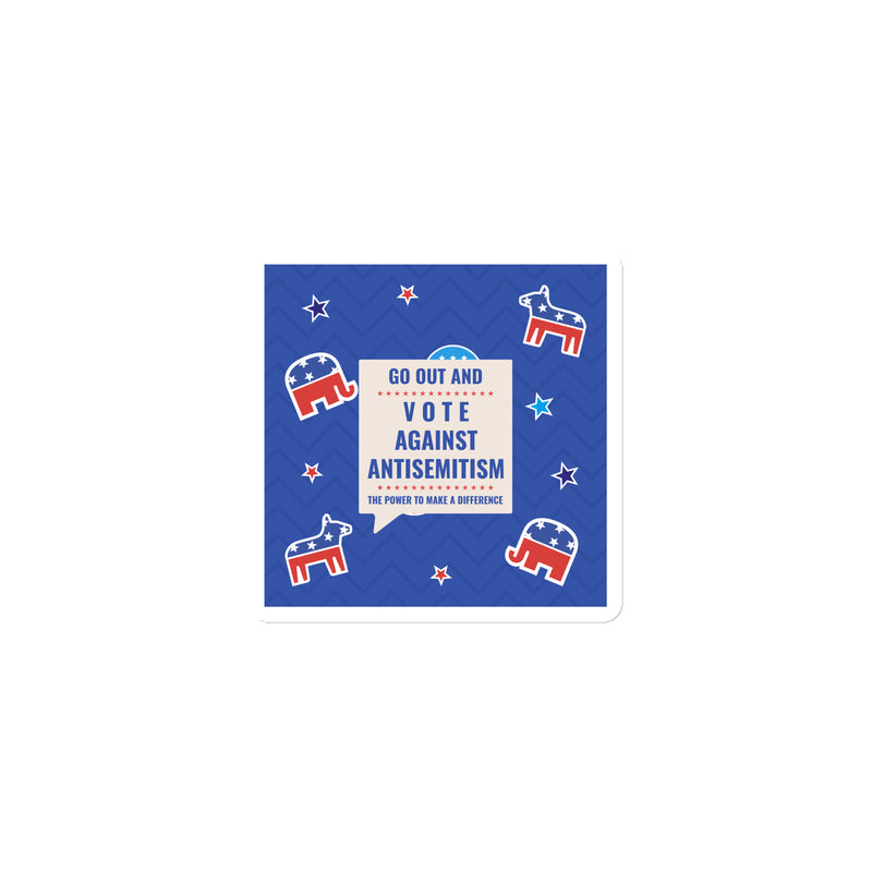 Vote Against Antisemitism | Die-Cut Magnet