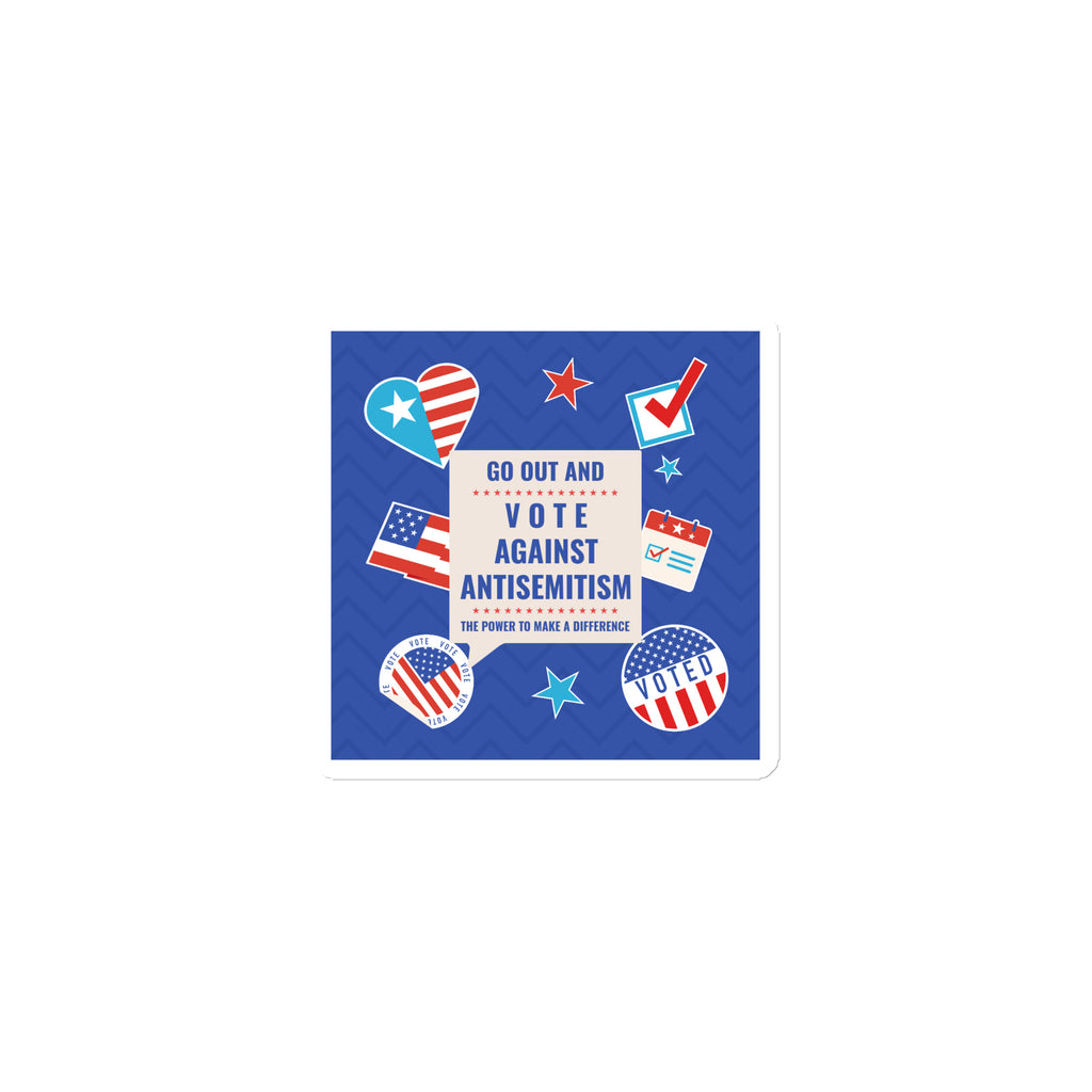 Vote Against Antisemitism | Die-Cut Magnet