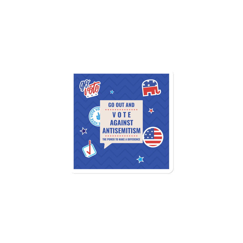 Vote Against Antisemitism | Die-Cut Magnet