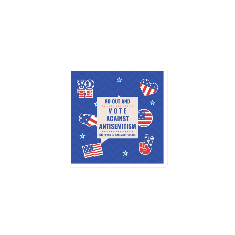 Vote Against Antisemitism | Die-Cut Magnet