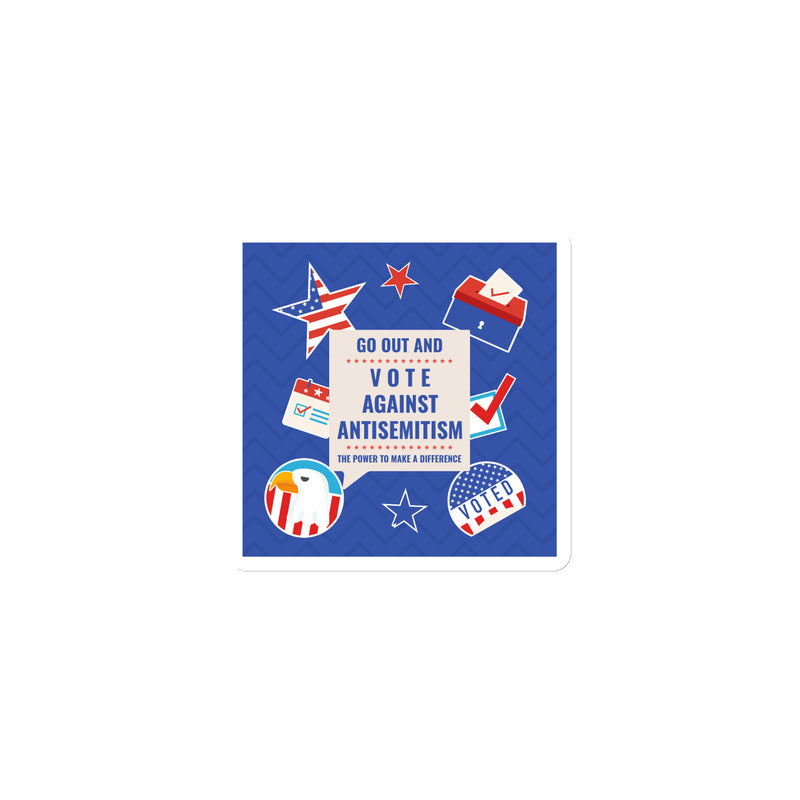 Vote Against Antisemitism | Die-Cut Magnet