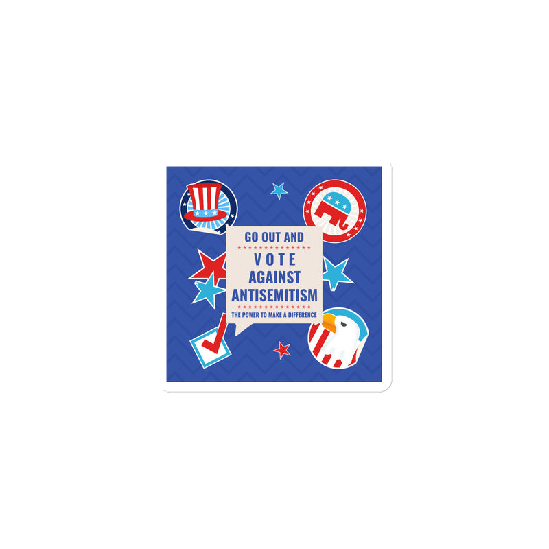 Vote Against Antisemitism | Die-Cut Magnet