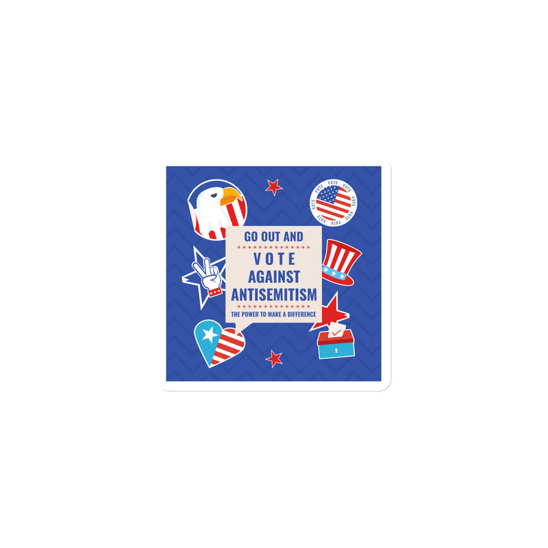 Vote Against Antisemitism | Die-Cut Magnet