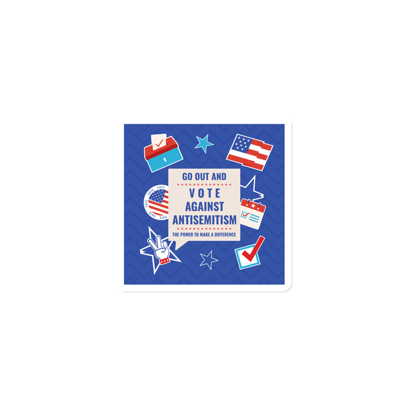 Vote Against Antisemitism | Die-Cut Magnet