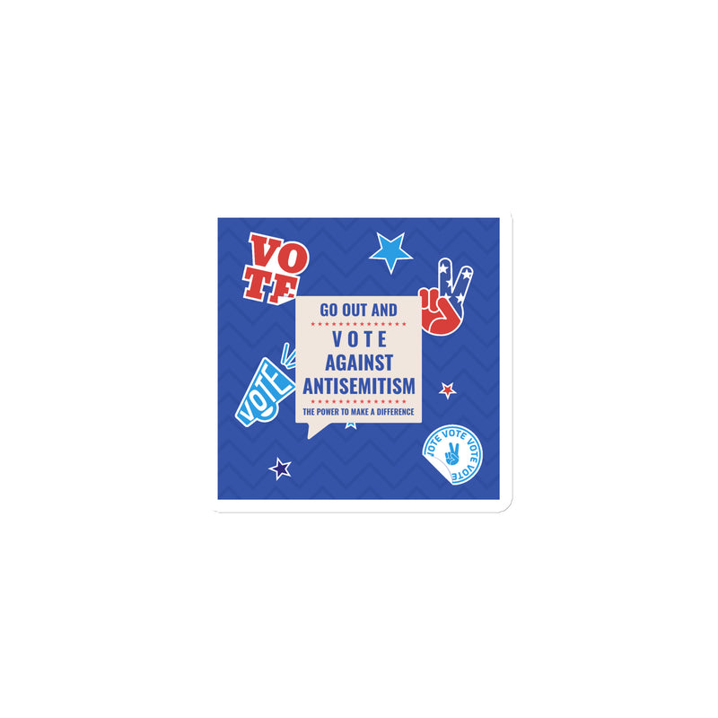 Vote Against Antisemitism | Die-Cut Magnet