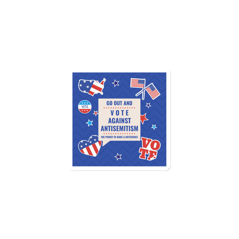 Vote Against Antisemitism | Die-Cut Magnet
