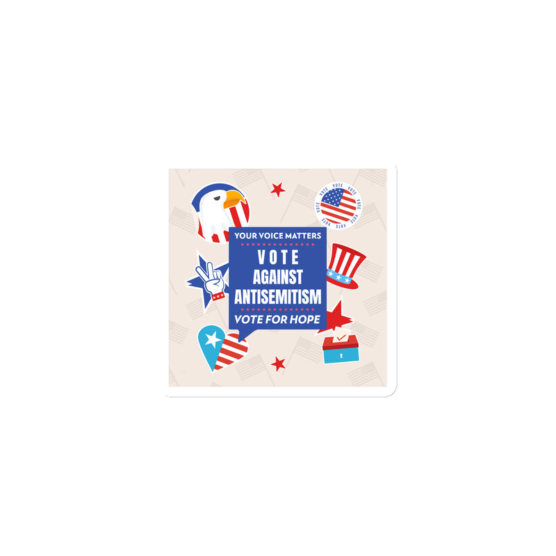 Vote Against Antisemitism | Die-Cut Magnet