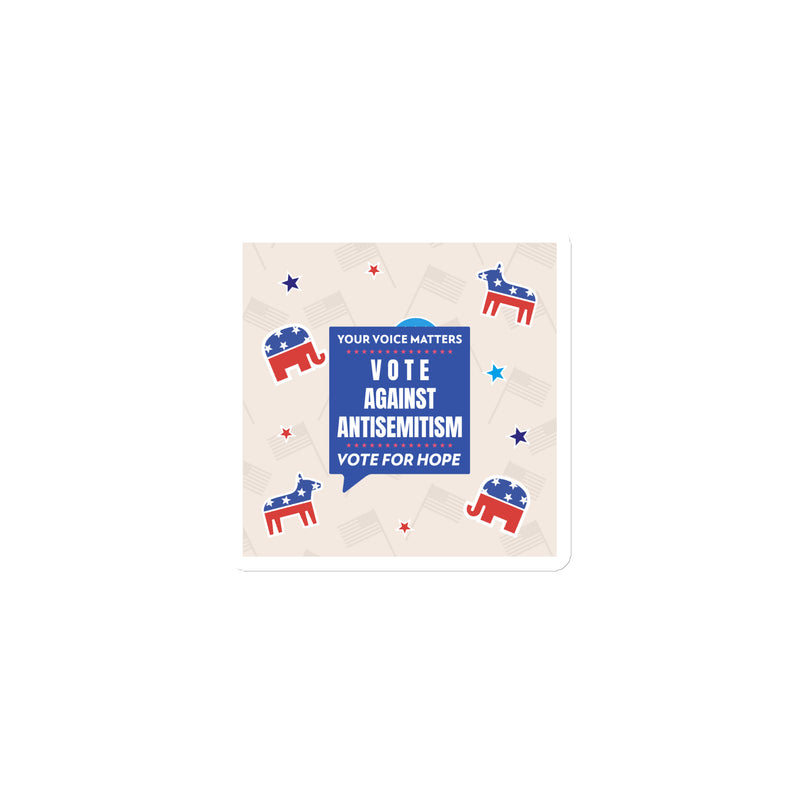 Vote Against Antisemitism | Die-Cut Magnet