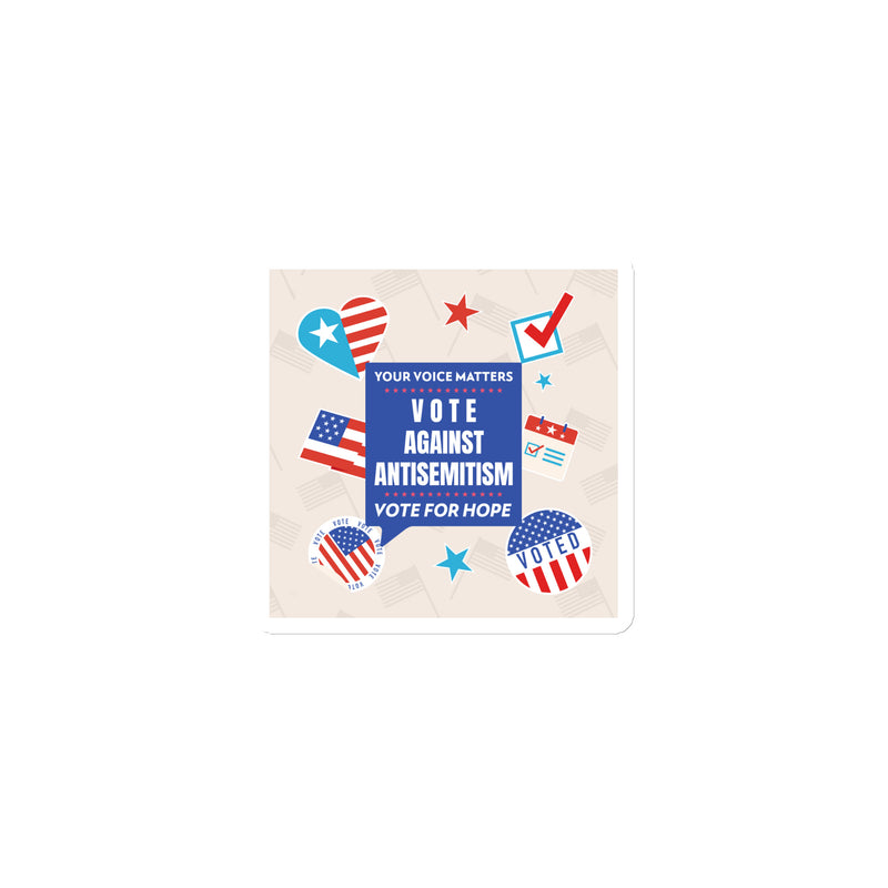 Vote Against Antisemitism | Die-Cut Magnet