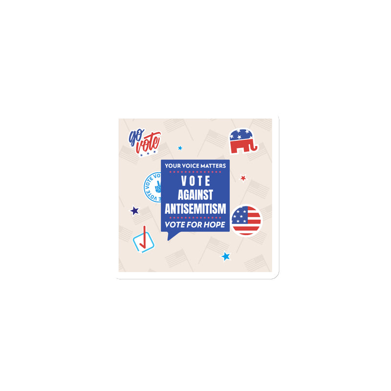 Vote Against Antisemitism | Die-Cut Magnet