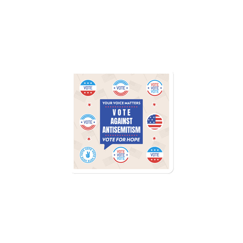 Vote Against Antisemitism | Die-Cut Magnet
