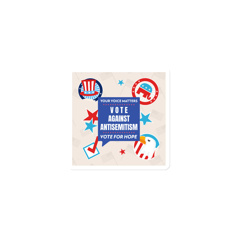 Vote Against Antisemitism | Die-Cut Magnet