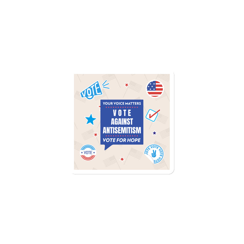 Vote Against Antisemitism | Die-Cut Magnet