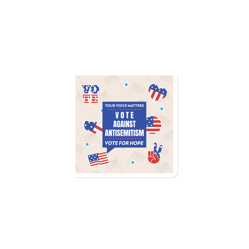 Vote Against Antisemitism | Die-Cut Magnet