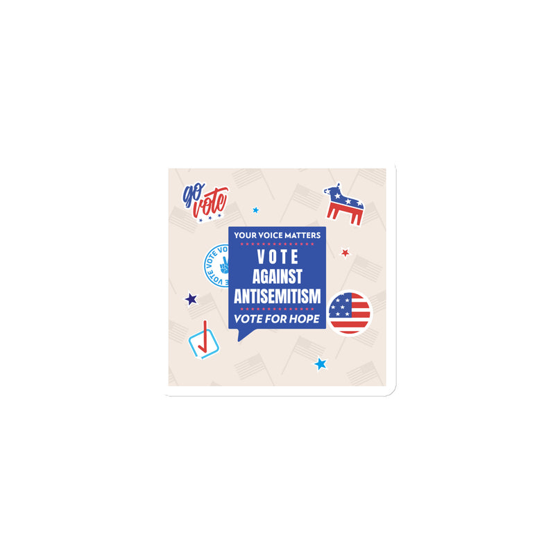 Vote Against Antisemitism | Die-Cut Magnet