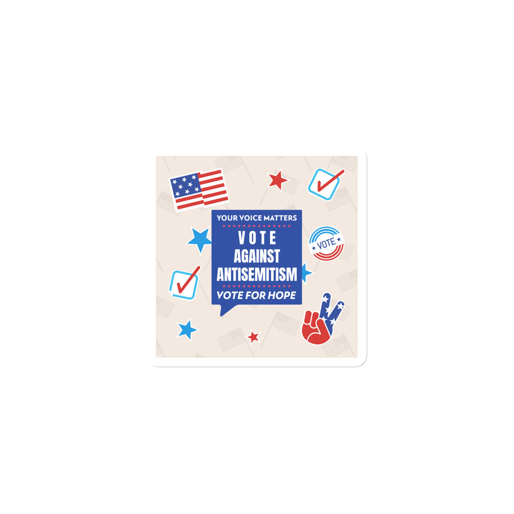 Vote Against Antisemitism | Die-Cut Magnet