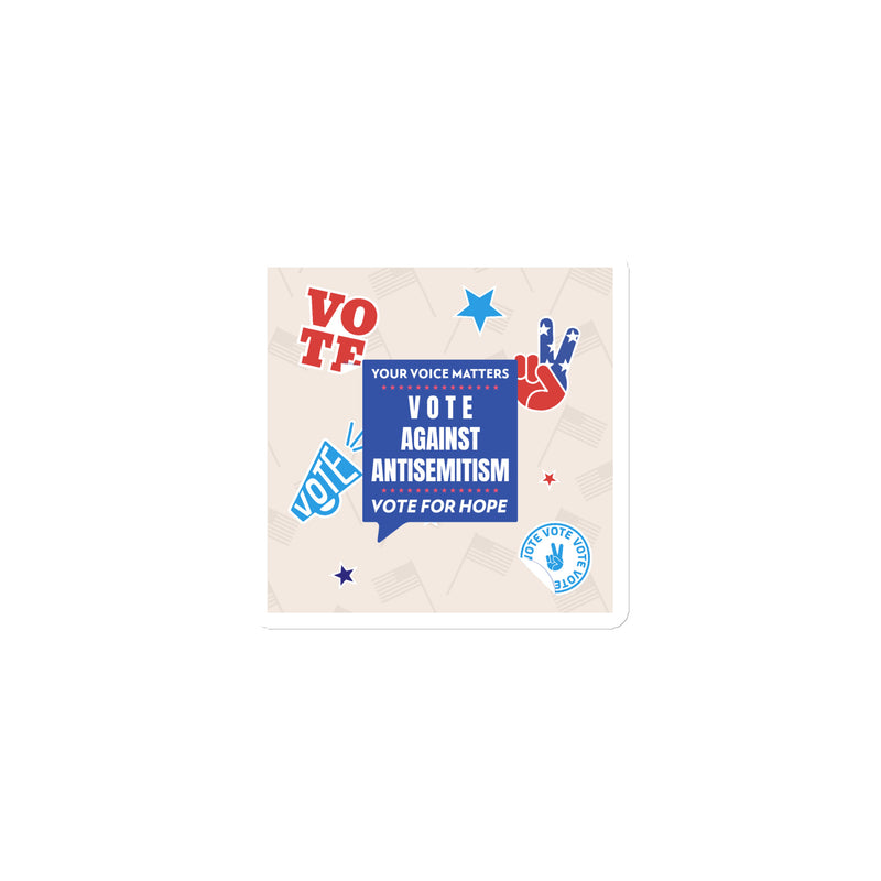 Vote Against Antisemitism | Die-Cut Magnet
